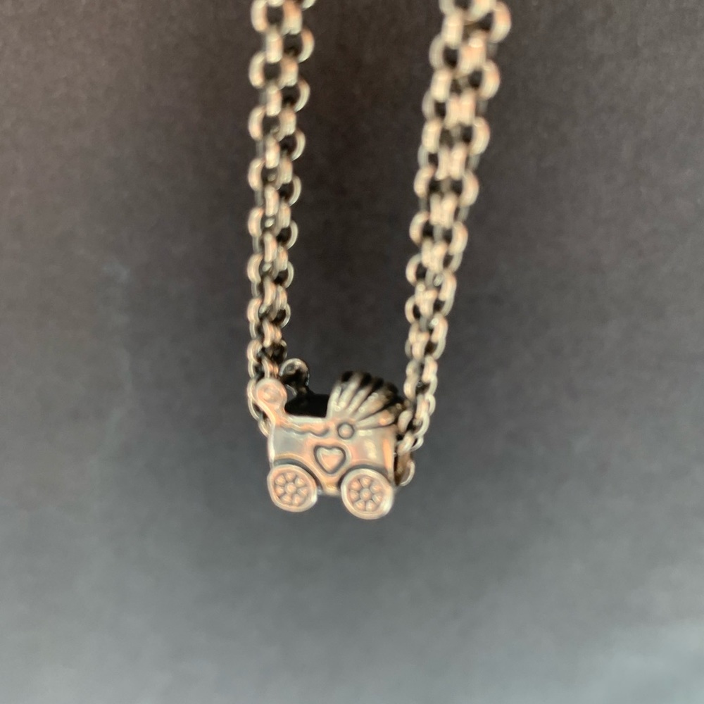 Pandora Silver Bead- Baby Stroller